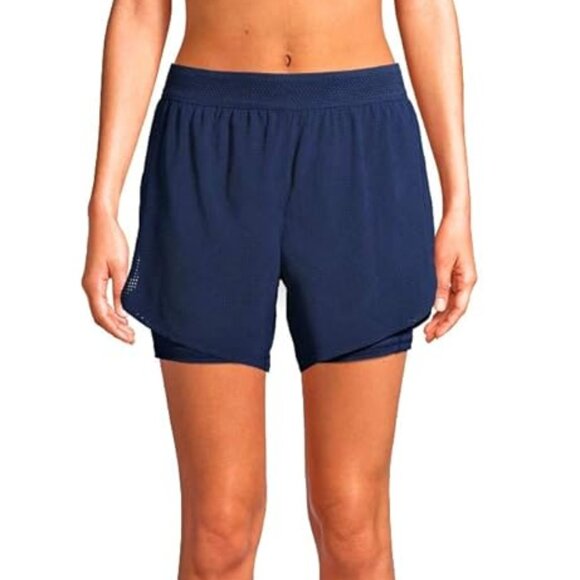 Avia Activewear Women's Short with Pocket Bike Liner Blue Women's M (8-10) - Picture 1 of 9